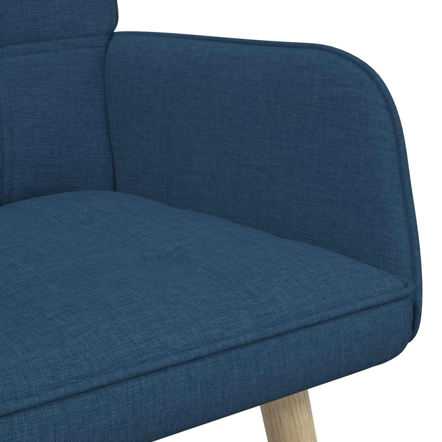 Twee Persoons Sofa Blauw 115 x 61 x 87 cm Stof