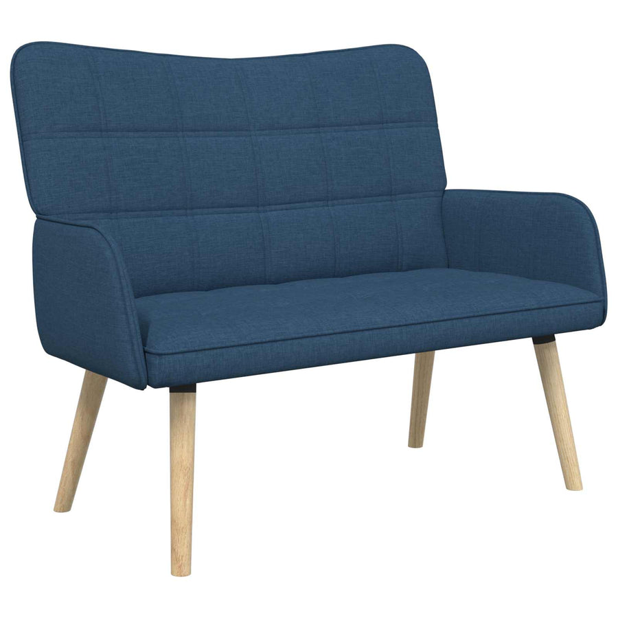 Twee Persoons Sofa Blauw 115 x 61 x 87 cm Stof