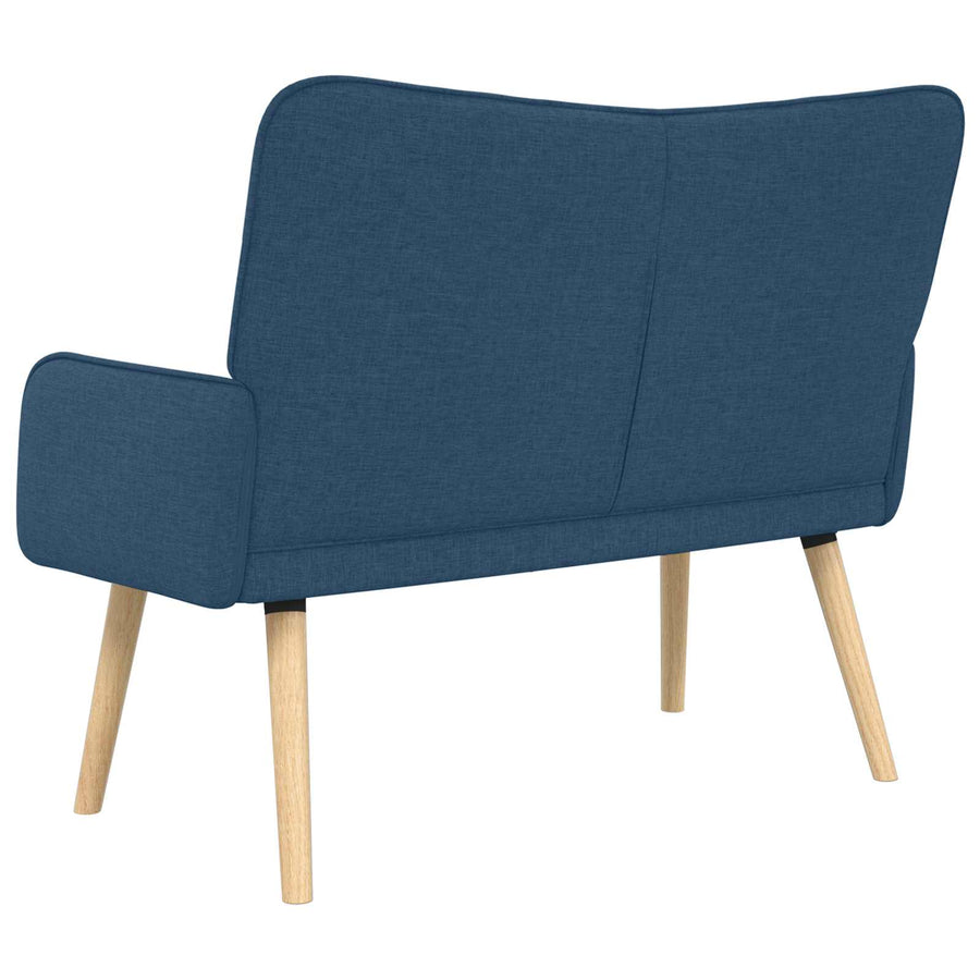 Twee Persoons Sofa Blauw 115 x 61 x 87 cm Stof
