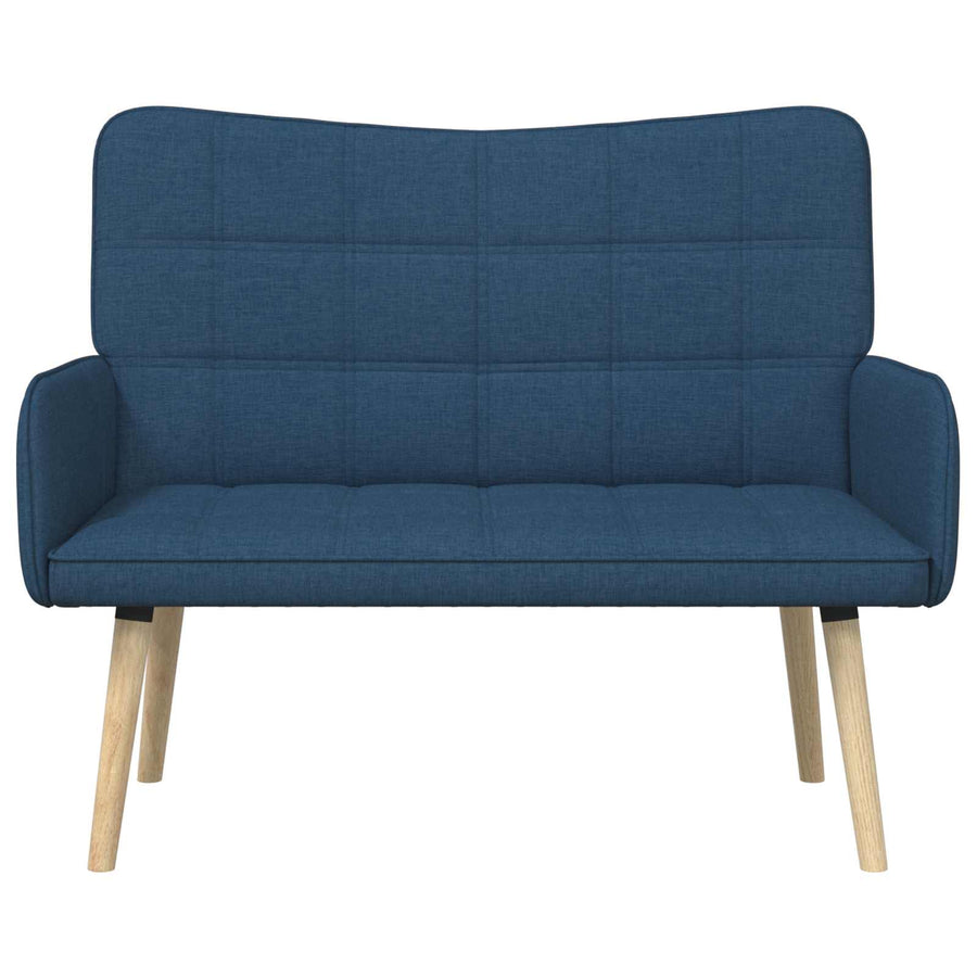 Twee Persoons Sofa Blauw 115 x 61 x 87 cm Stof