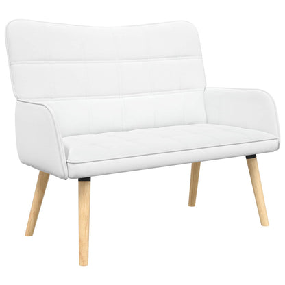 Twee Persoons Sofa Wit 115 x 61 x 87 cm Stof