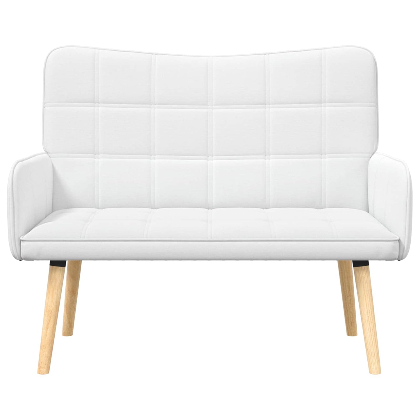 Twee Persoons Sofa Wit 115 x 61 x 87 cm Stof