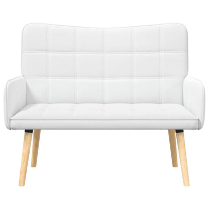 Twee Persoons Sofa Wit 115 x 61 x 87 cm Stof