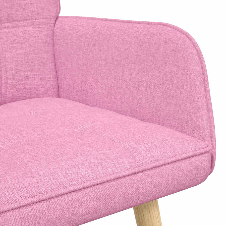 Twee Persoons Sofa Roze 115 x 61 x 87 cm Stof