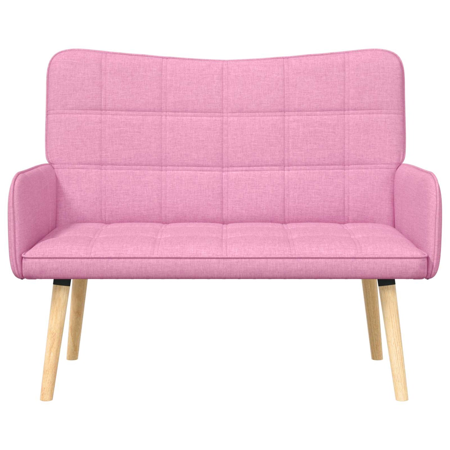 Twee Persoons Sofa Roze 115 x 61 x 87 cm Stof