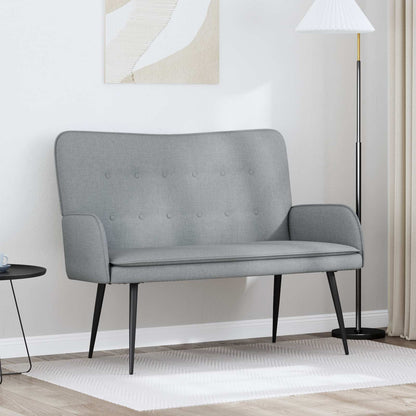2-Zits Sofa Lichtgrijs 115 x 61 x 87 cm Stof