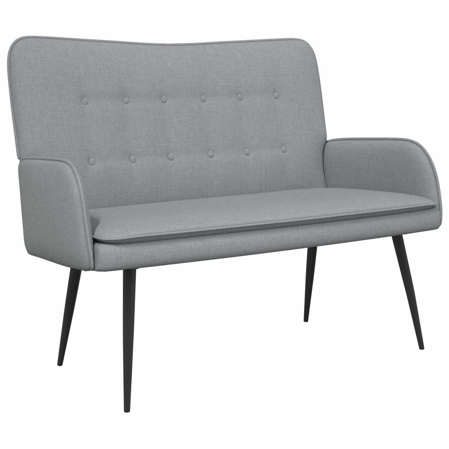 2-Zits Sofa Lichtgrijs 115 x 61 x 87 cm Stof