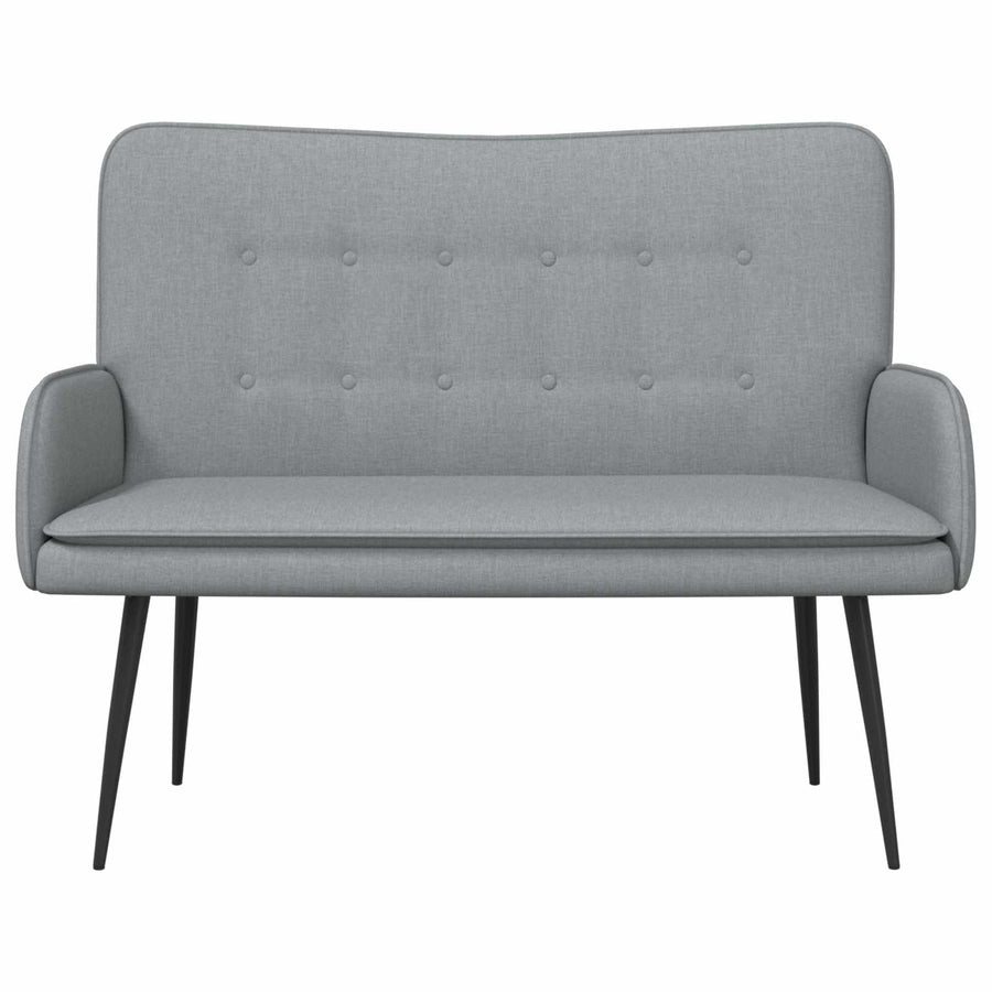 2-Zits Sofa Lichtgrijs 115 x 61 x 87 cm Stof