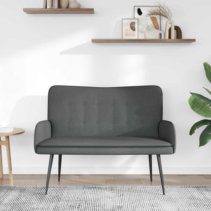 2-Zits Sofa Donkergrijs 115 x 61 x 87 cm Stof