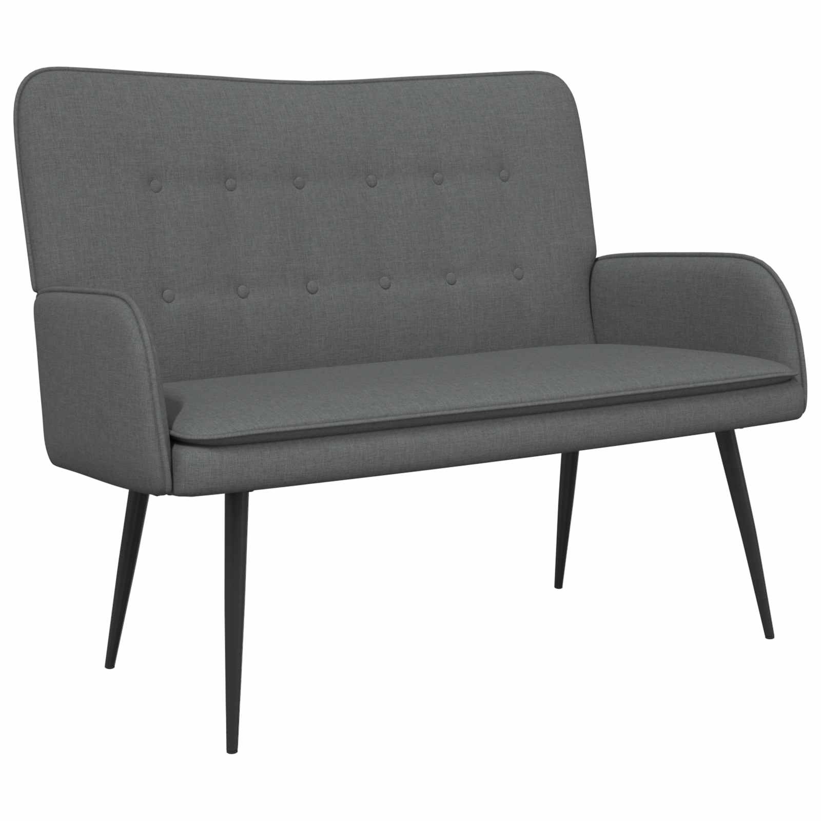 2-Zits Sofa Donkergrijs 115 x 61 x 87 cm Stof