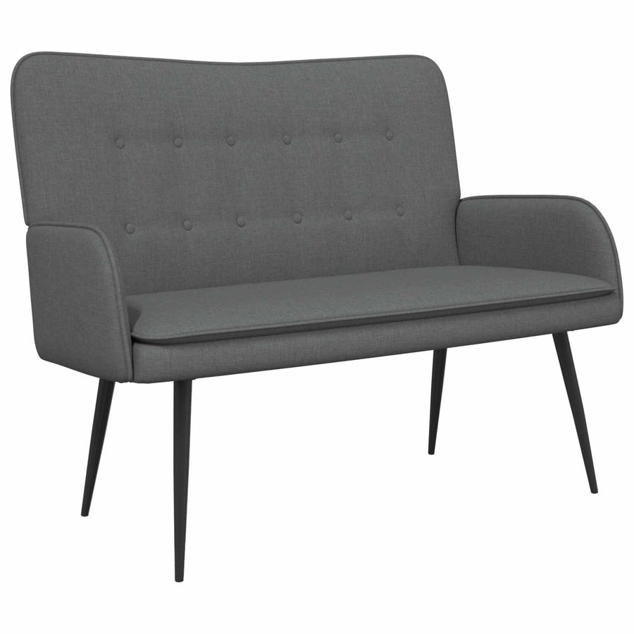 2-Zits Sofa Donkergrijs 115 x 61 x 87 cm Stof