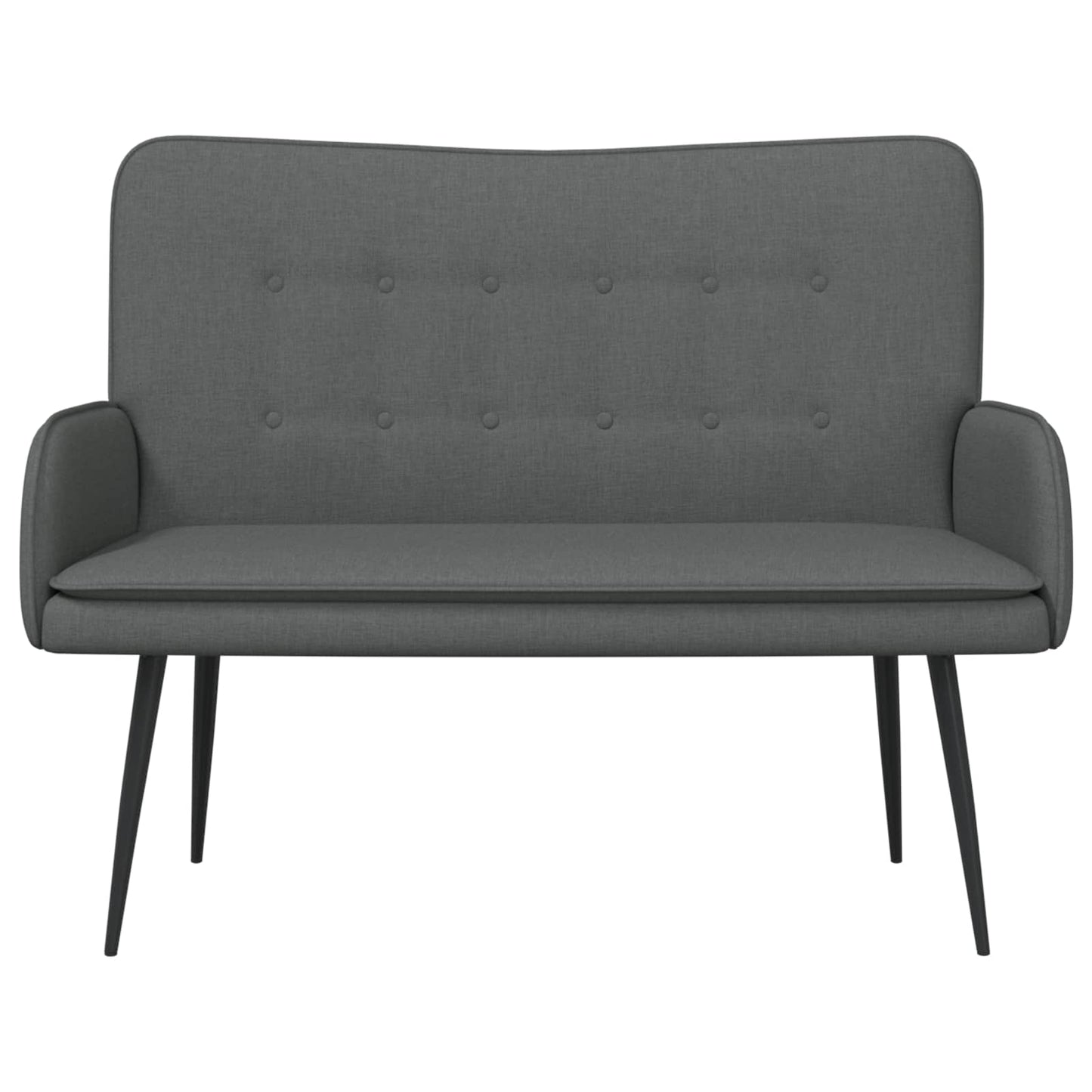2-Zits Sofa Donkergrijs 115 x 61 x 87 cm Stof