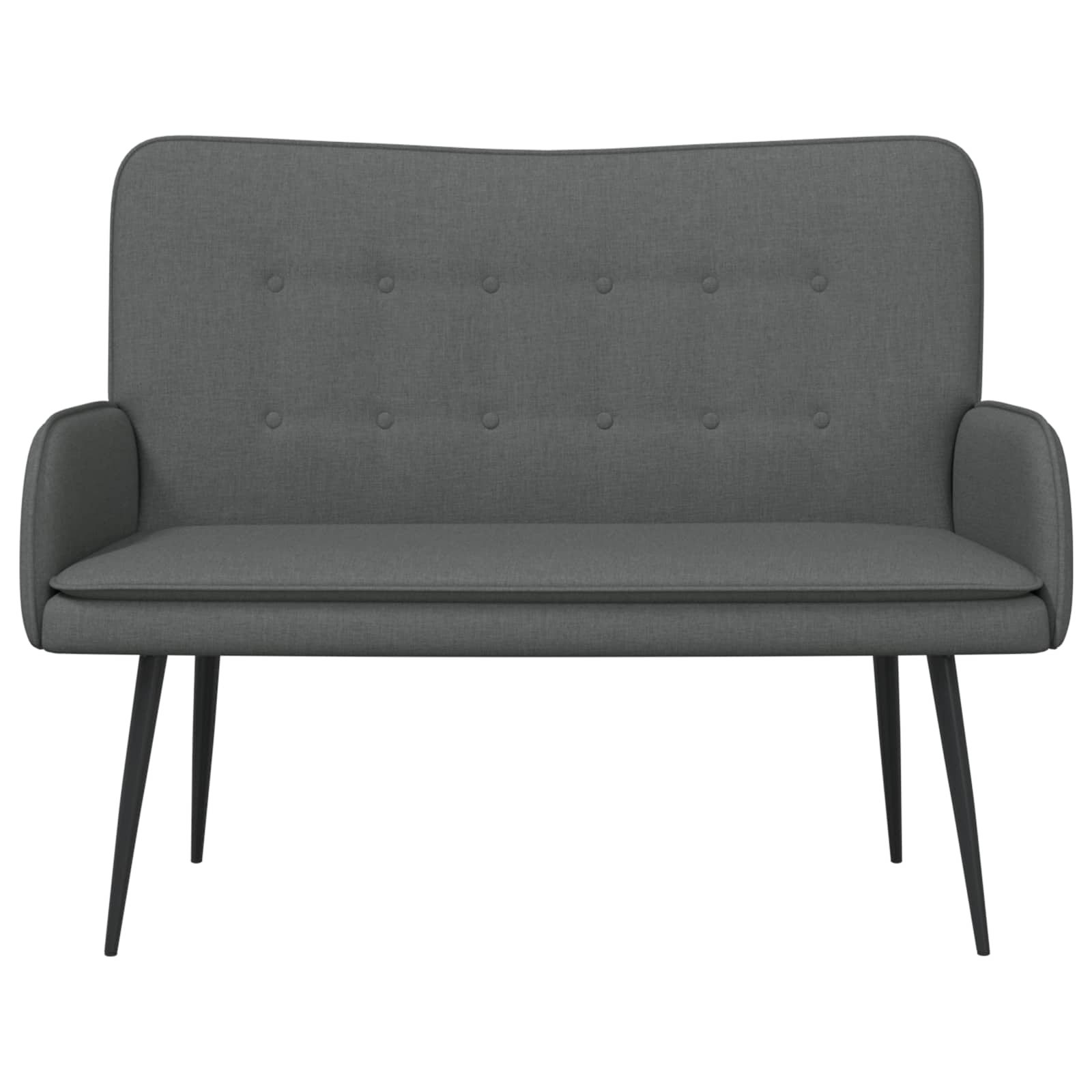 2-Zits Sofa Donkergrijs 115 x 61 x 87 cm Stof