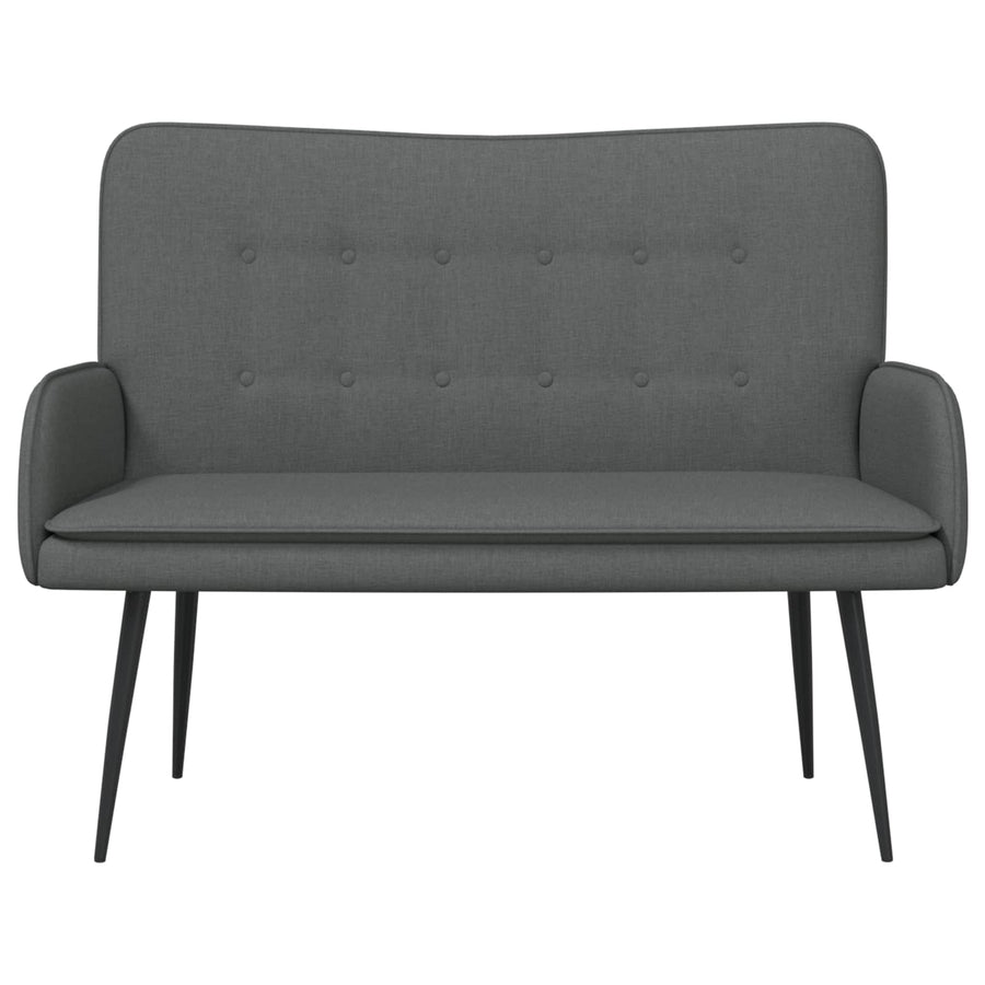 2-Zits Sofa Donkergrijs 115 x 61 x 87 cm Stof