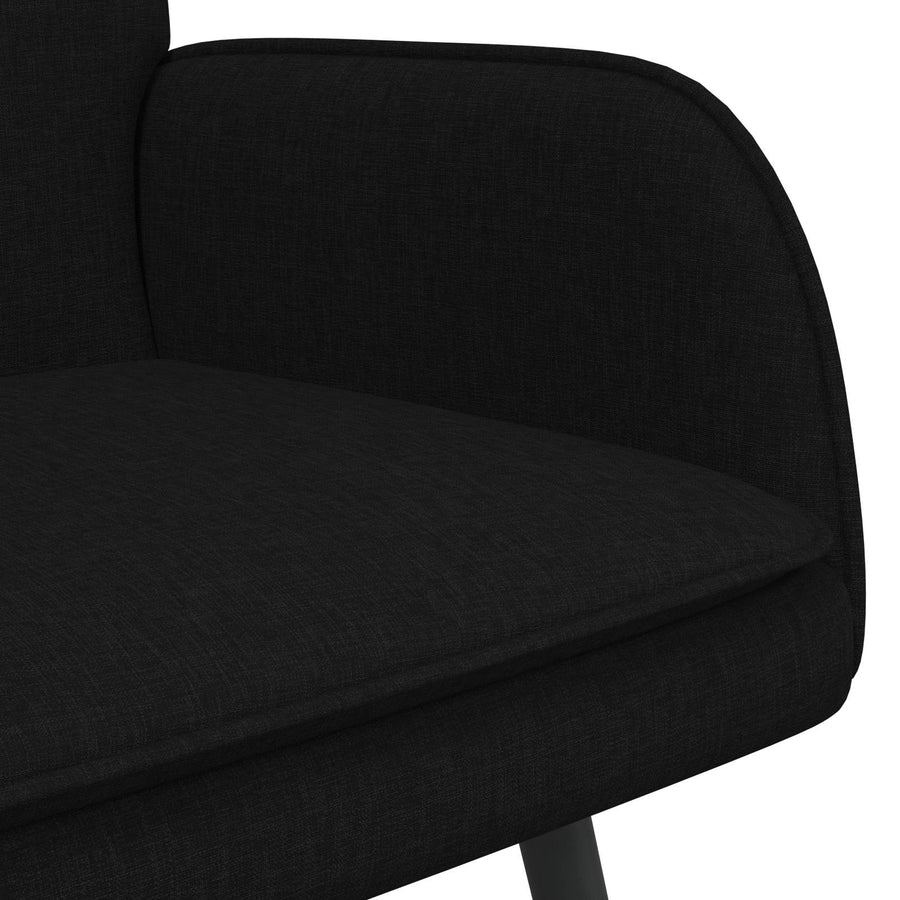 2-Zits Sofa Zwart 115 x 61 x 87 cm Stof