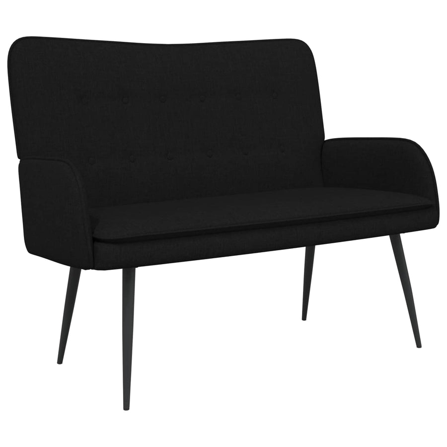 2-Zits Sofa Zwart 115 x 61 x 87 cm Stof