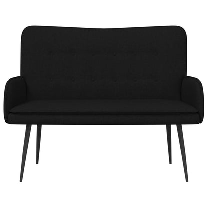 2-Zits Sofa Zwart 115 x 61 x 87 cm Stof