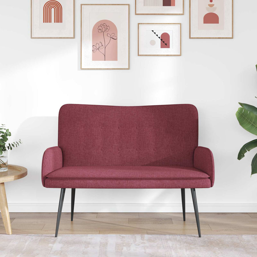 2-Zits Sofa Wijnrood 115 x 61 x 87 cm Stof