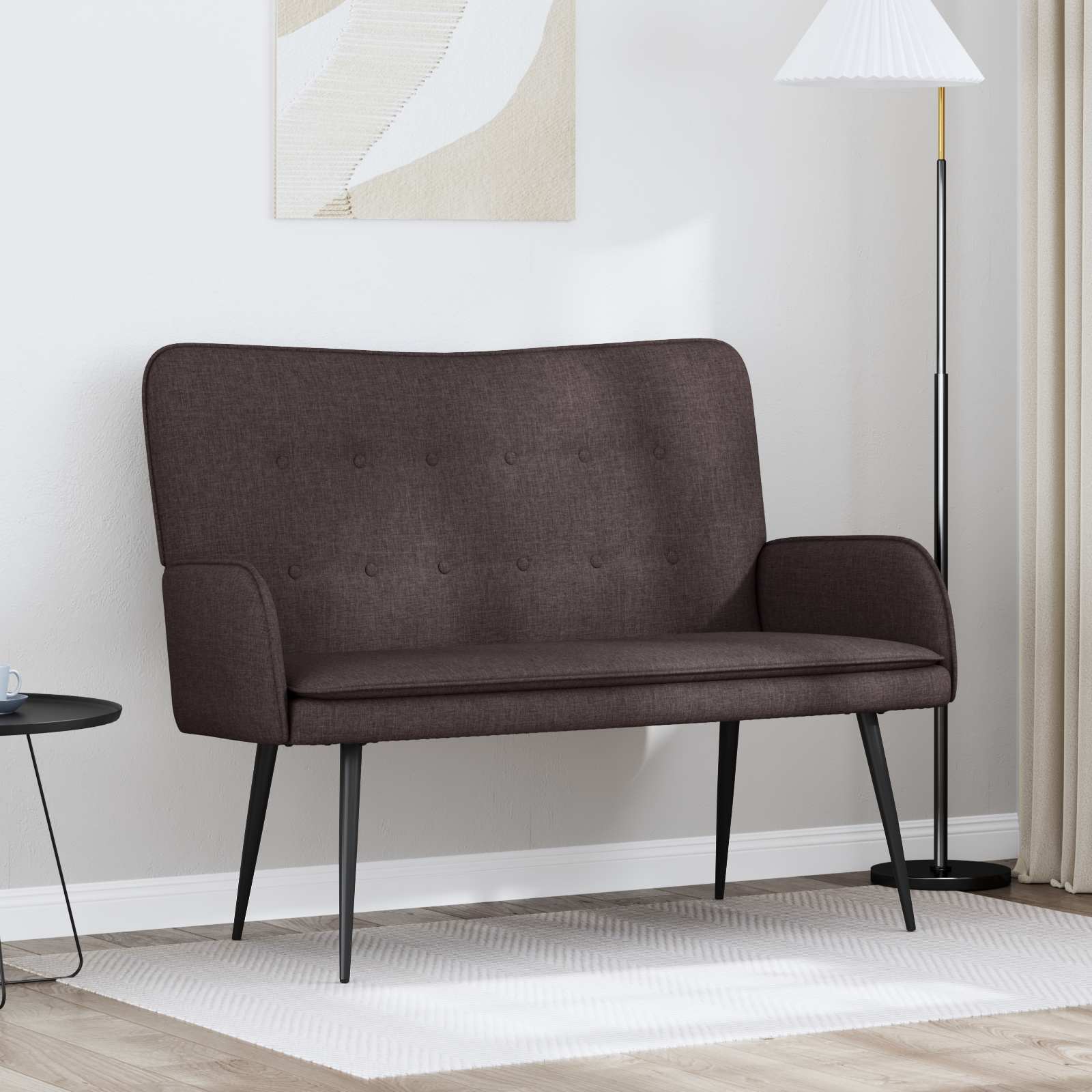 2-Zits Sofa Donkerbruin 115 x 61 x 87 cm Stof