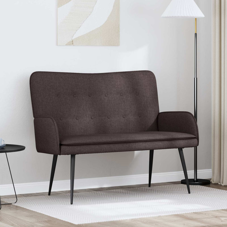 2-Zits Sofa Donkerbruin 115 x 61 x 87 cm Stof