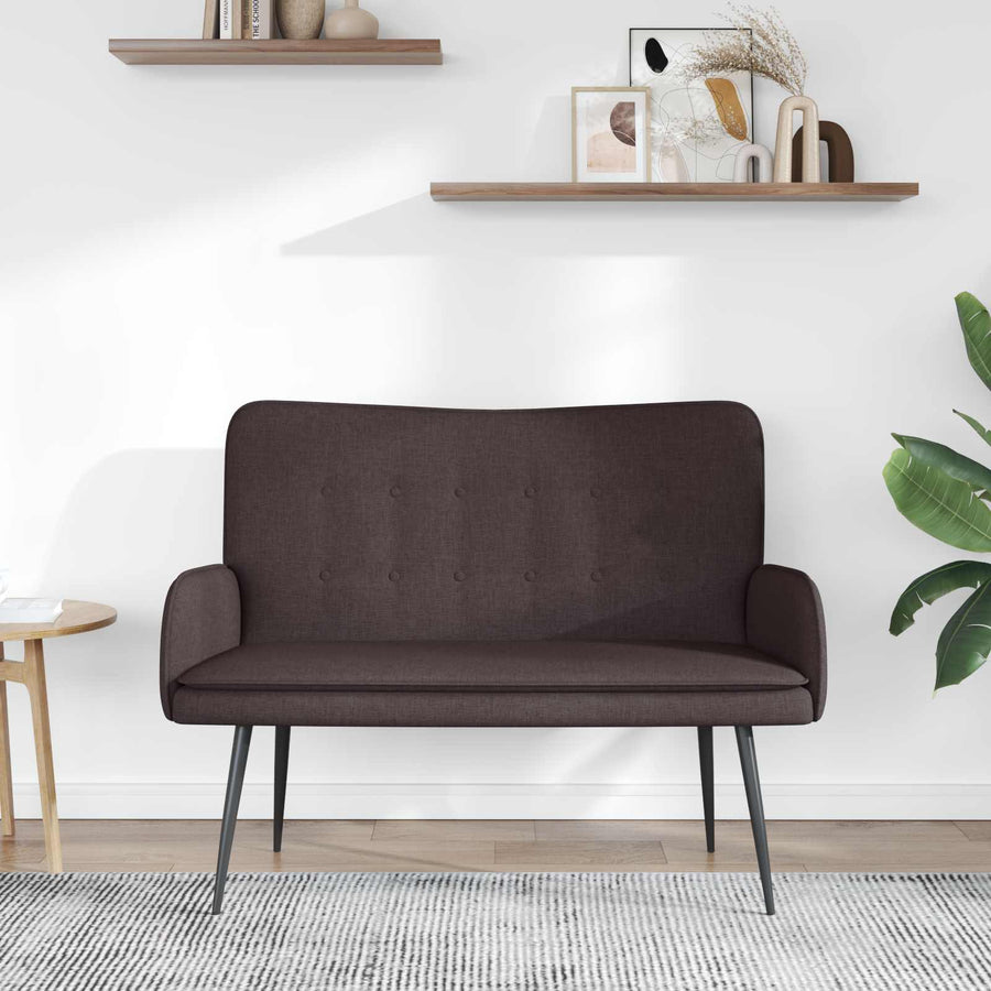 2-Zits Sofa Donkerbruin 115 x 61 x 87 cm Stof