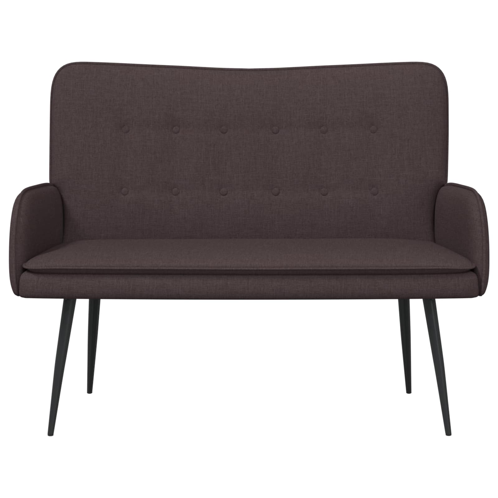 2-Zits Sofa Donkerbruin 115 x 61 x 87 cm Stof