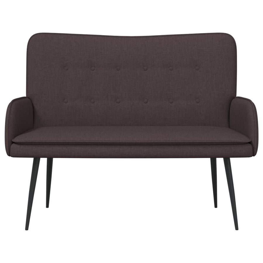 2-Zits Sofa Donkerbruin 115 x 61 x 87 cm Stof