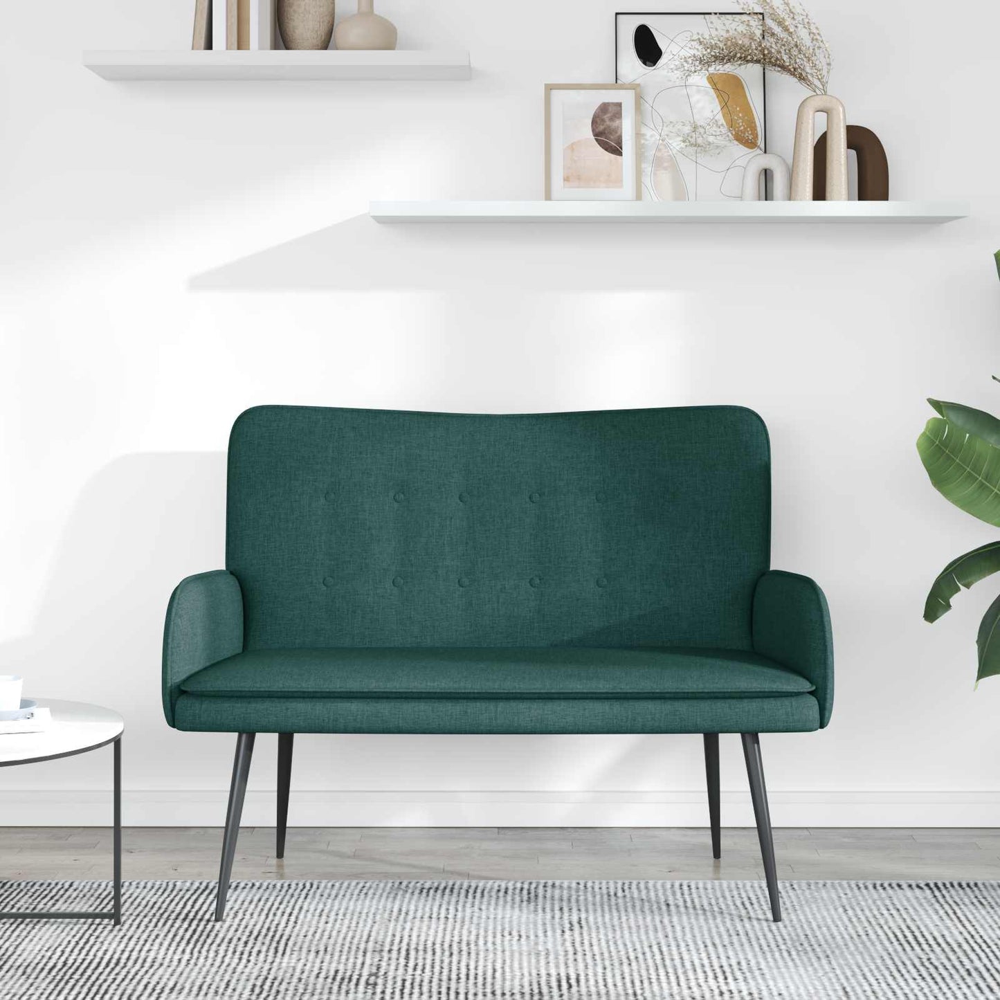 2-Zits Sofa Donkergroen 115 x 61 x 87 cm Stof