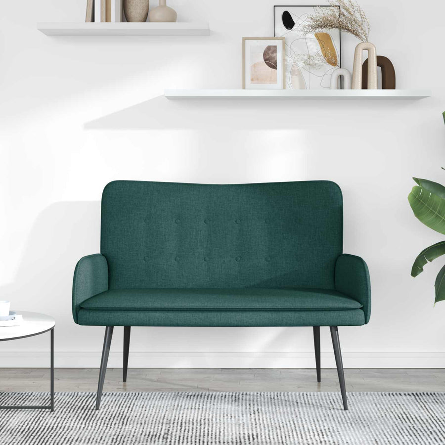 2-Zits Sofa Donkergroen 115 x 61 x 87 cm Stof