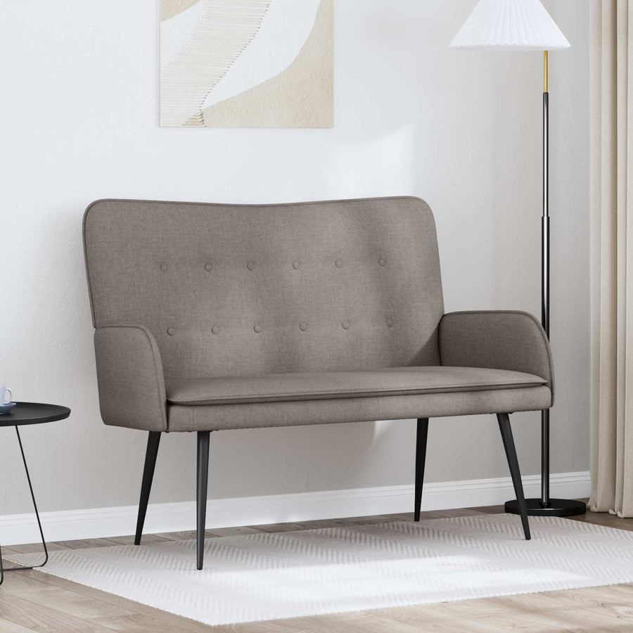 2-Zits Sofa Taupe 115 x 61 x 87 cm Stof