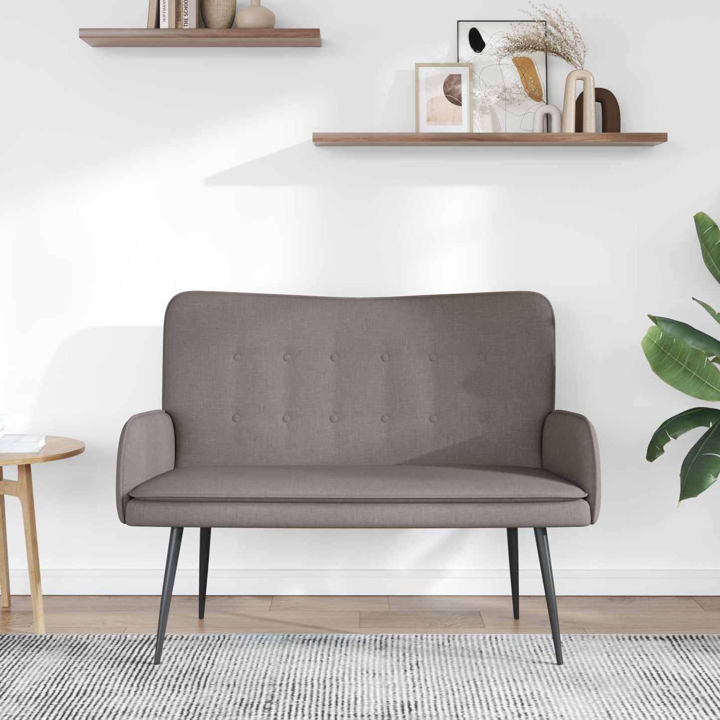 2-Zits Sofa Taupe 115 x 61 x 87 cm Stof