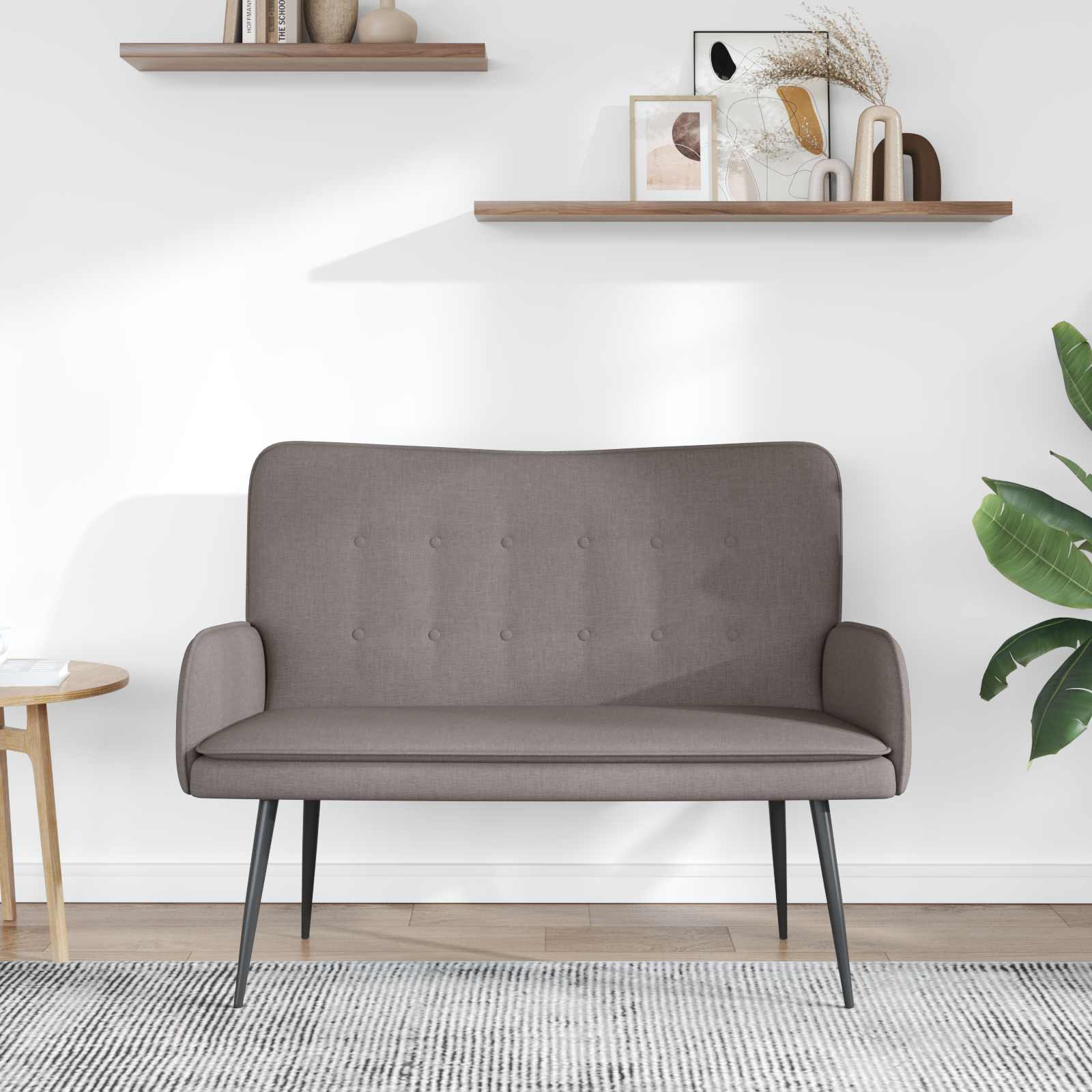 2-Zits Sofa Taupe 115 x 61 x 87 cm Stof