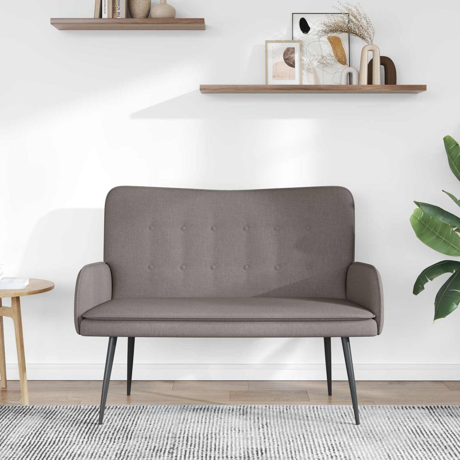 2-Zits Sofa Taupe 115 x 61 x 87 cm Stof