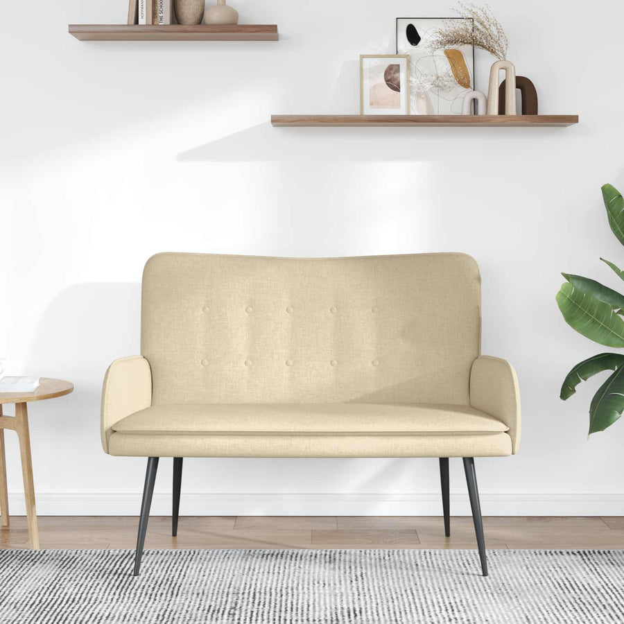 2-Zits Sofa Crème 115 x 61 x 87 cm Stof