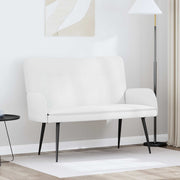 2-zits bank stof wit 115x61x87 cm