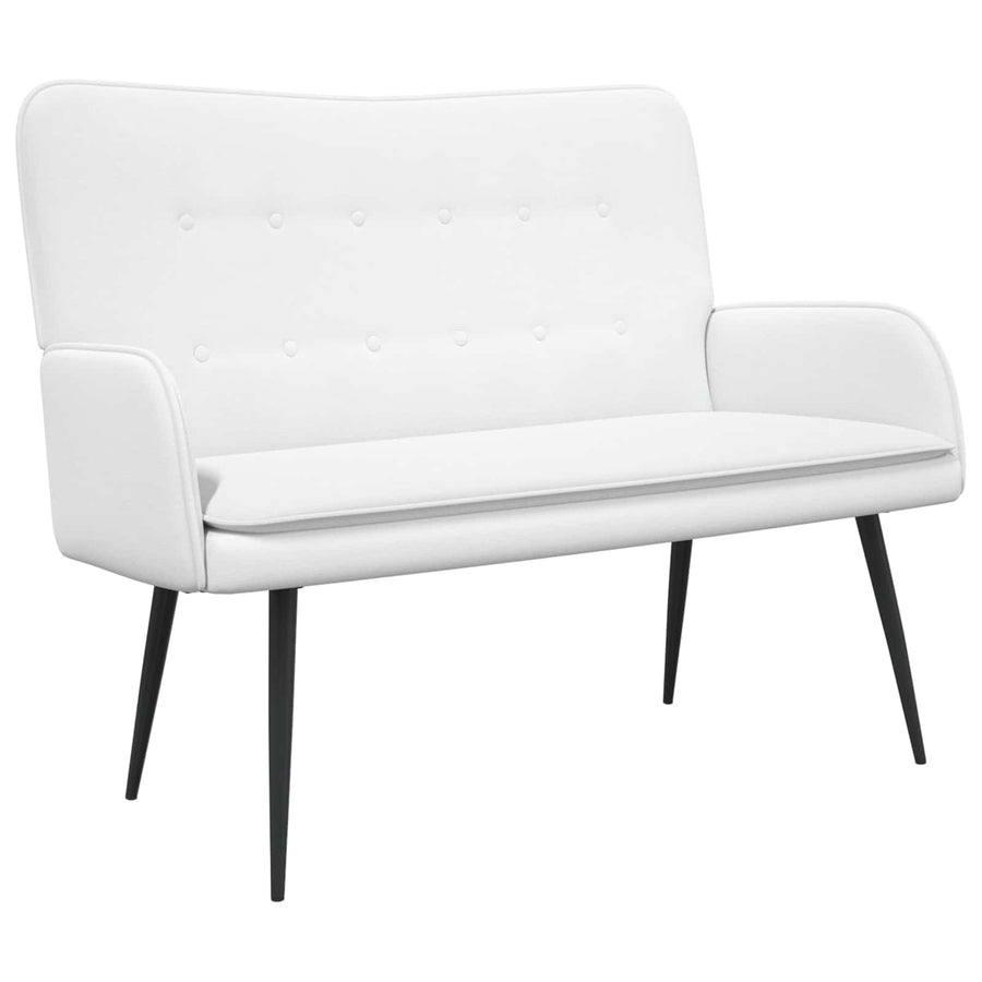 2-Zits Sofa Wit 115 x 61 x 87 cm Stof