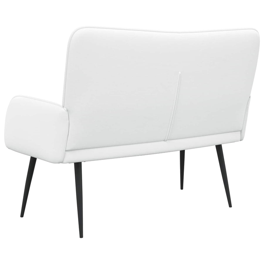 2-Zits Sofa Wit 115 x 61 x 87 cm Stof