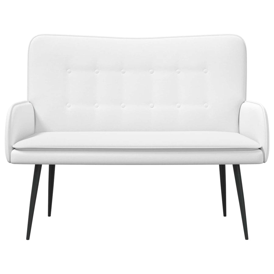2-Zits Sofa Wit 115 x 61 x 87 cm Stof