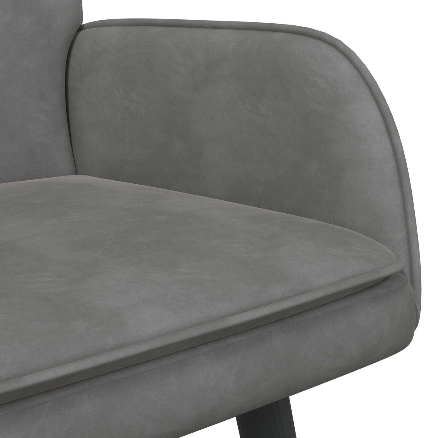 Twee Persoons Sofa Donkergrijs 115 x 61 x 87 cm Fluweel