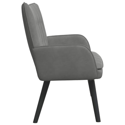 Twee Persoons Sofa Donkergrijs 115 x 61 x 87 cm Fluweel