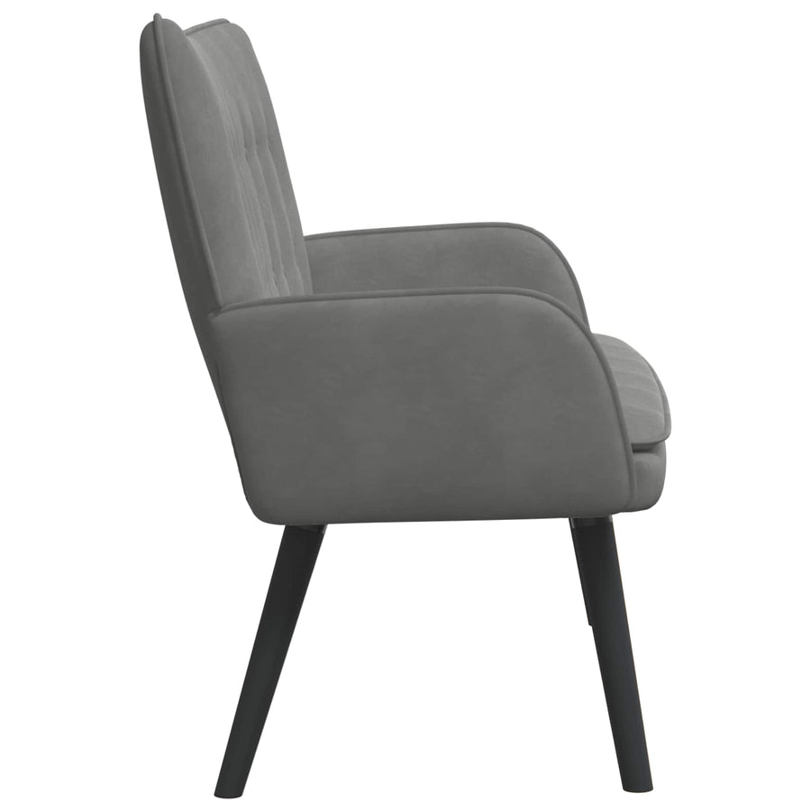 Twee Persoons Sofa Donkergrijs 115 x 61 x 87 cm Fluweel