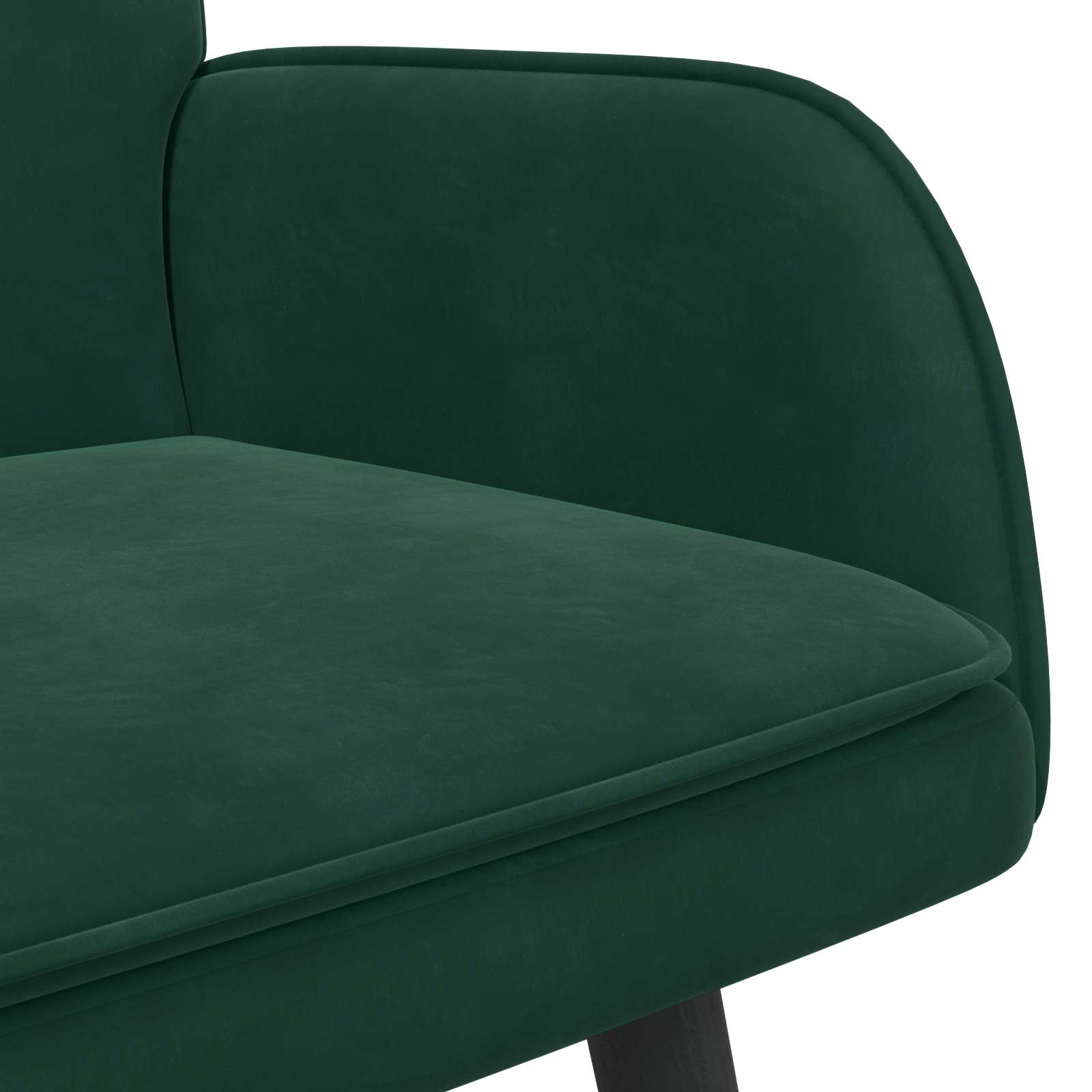Twee Persoons Sofa Donkergroen 115 x 61 x 87 cm Fluweel