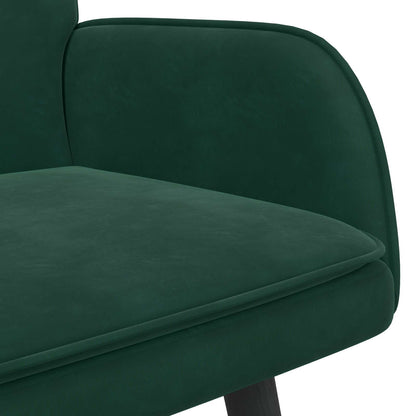 Twee Persoons Sofa Donkergroen 115 x 61 x 87 cm Fluweel