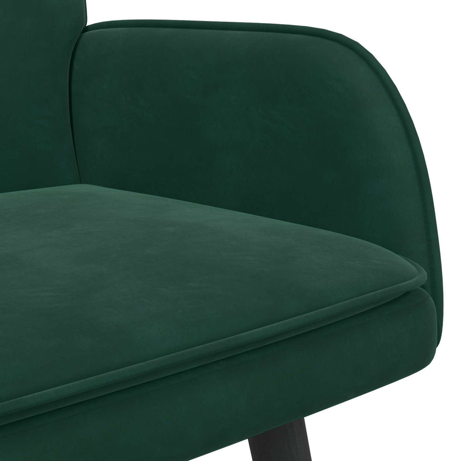 Twee Persoons Sofa Donkergroen 115 x 61 x 87 cm Fluweel