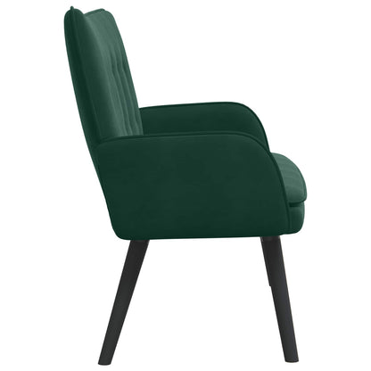 Twee Persoons Sofa Donkergroen 115 x 61 x 87 cm Fluweel
