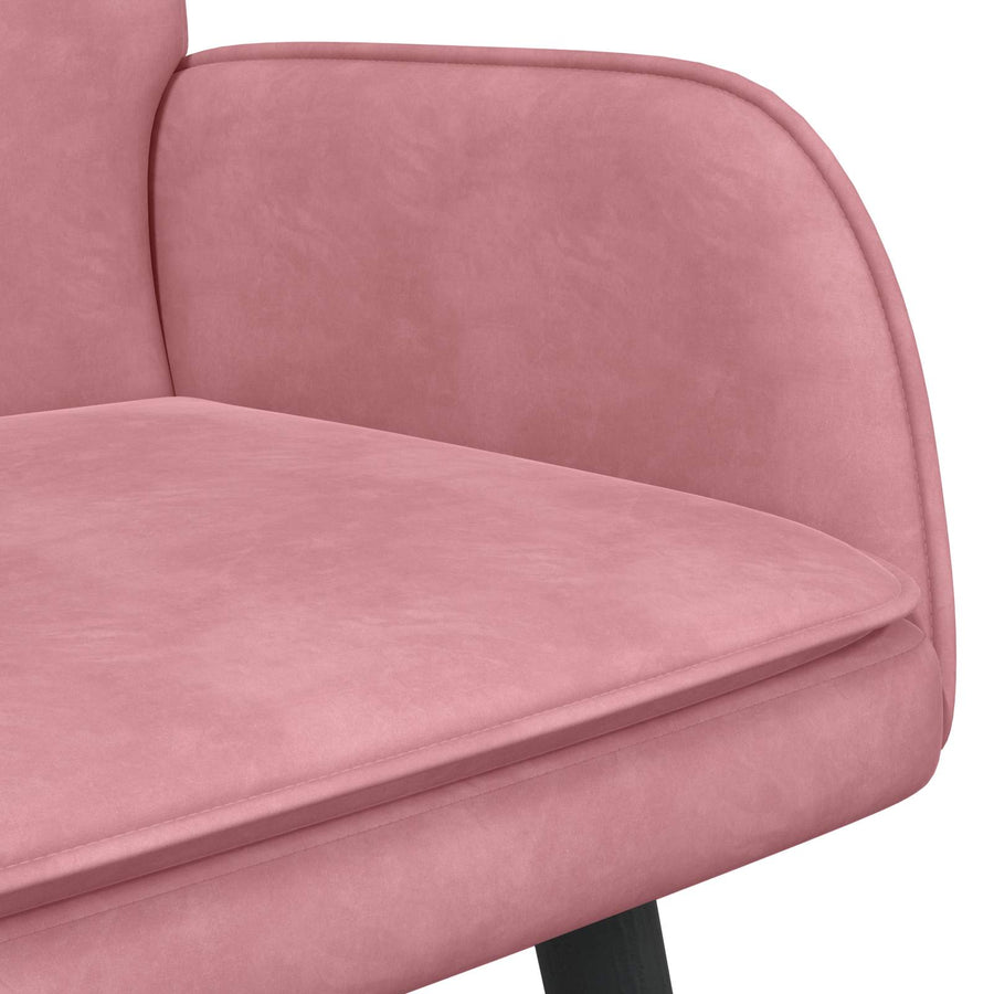 Twee Persoons Sofa Roze 115 x 61 x 87 cm Fluweel
