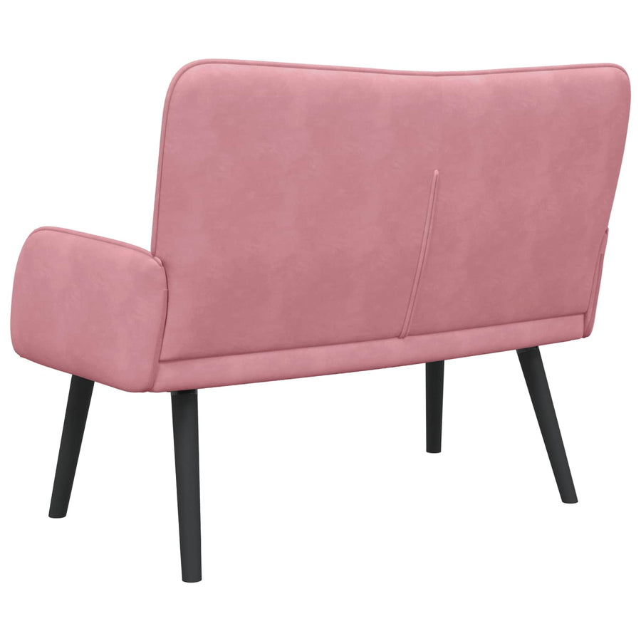 Twee Persoons Sofa Roze 115 x 61 x 87 cm Fluweel