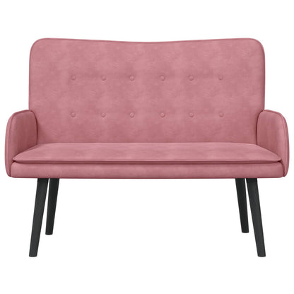 Twee Persoons Sofa Roze 115 x 61 x 87 cm Fluweel