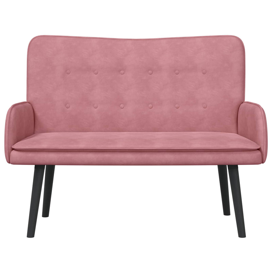 Twee Persoons Sofa Roze 115 x 61 x 87 cm Fluweel