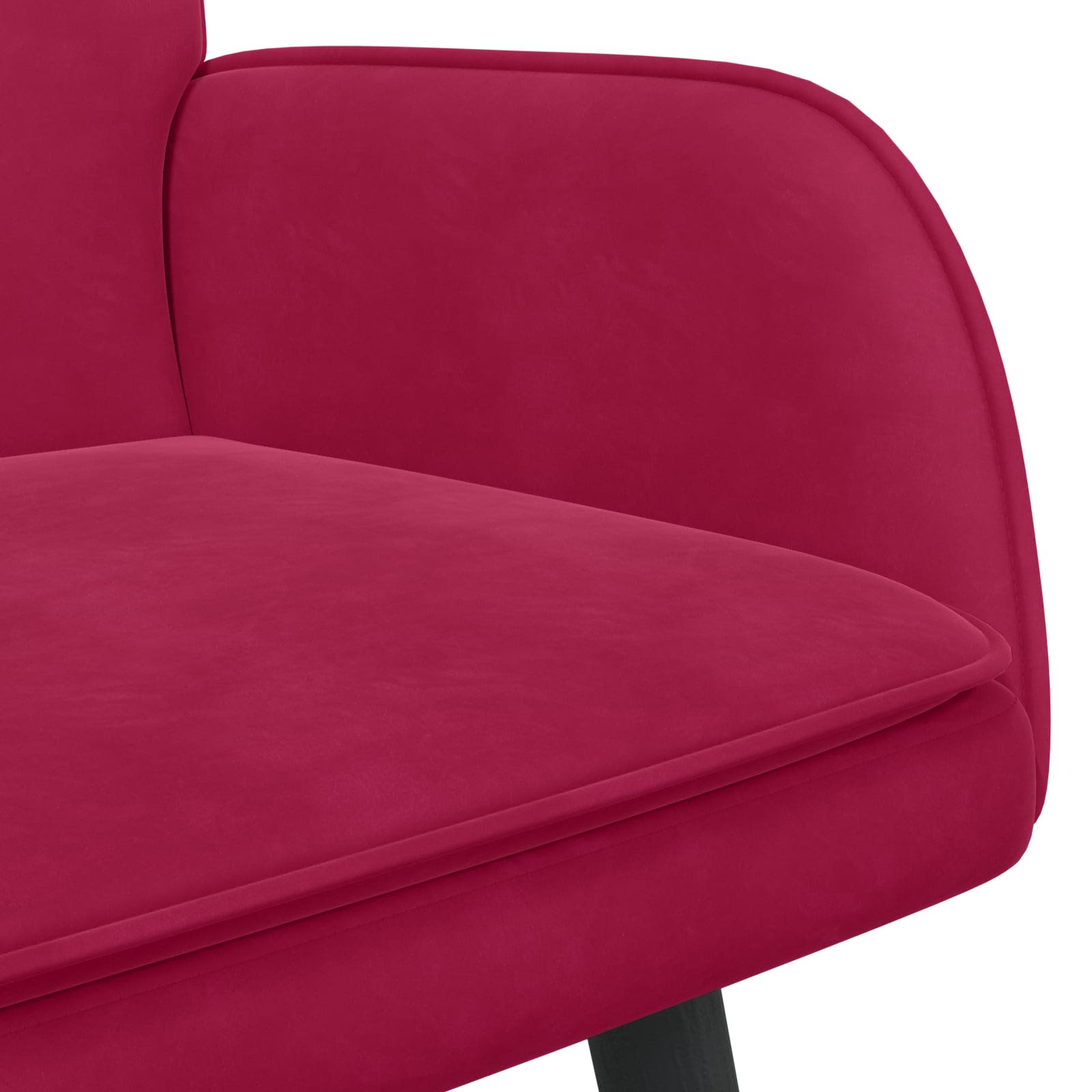 Twee Persoons Sofa Wijnrood 115 x 61 x 87 cm Fluweel